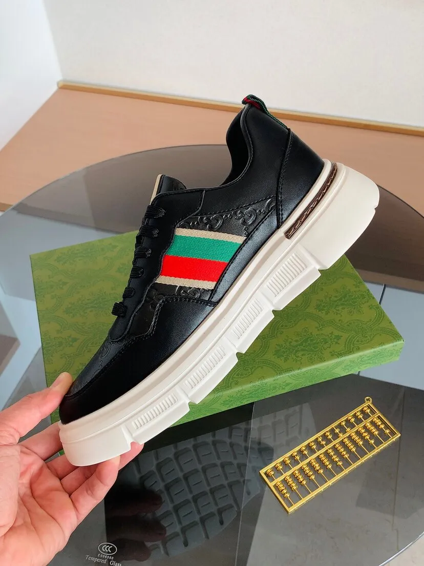 Factory price 400. The new GUCCI (Gucci) is launched at the same time, new men's shoes, 😘fabrics are selected imported cowhide, lining: sheepskin lining. 👍🏿 High-end ☄️ air-cushion molded anti-slip rubber outsole, exquisite lines, simple and elegant, comfortable and high-end for leisure travel. Code number: 38 to 44 (45 can be customized and cannot be returned or exchanged)